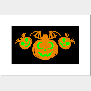 Vampire Pumpkin Flock Posters and Art